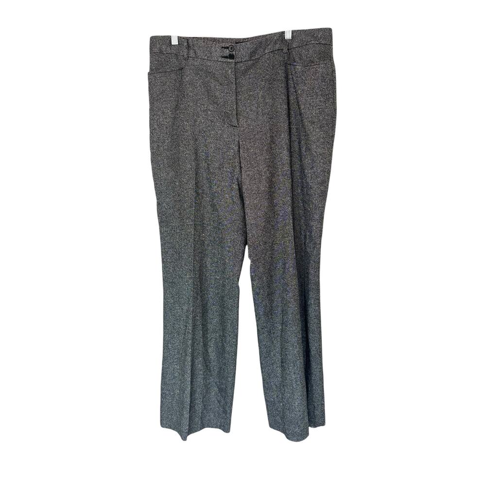 Talbots Plus Black Office Career Work Wool Blend Heritage Dress‎ Pants Size 16